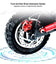 E-GO Springbok – Off-Road Electric Scooter front and rear shock absorption system with rugged tire.