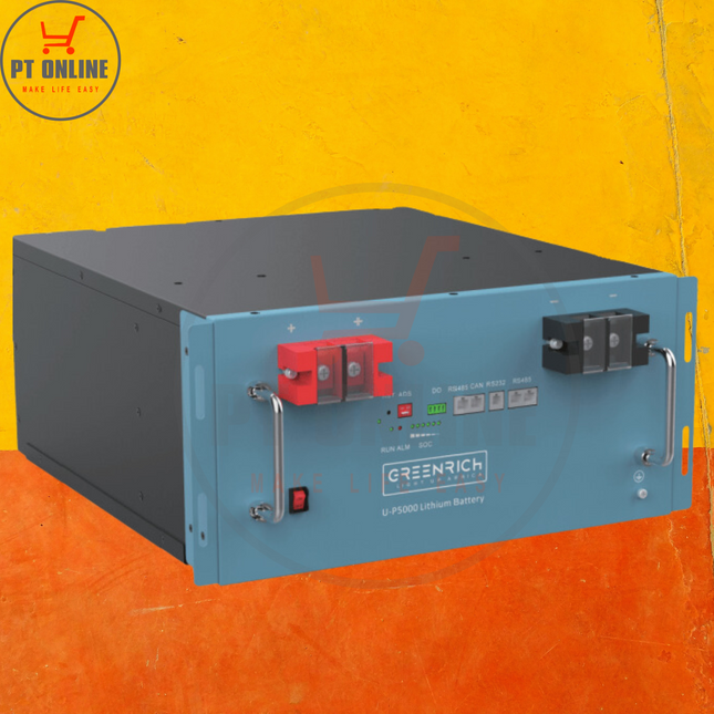 Greenrich 5kWh Lithium Battery 51.2V - 100ah UP5000