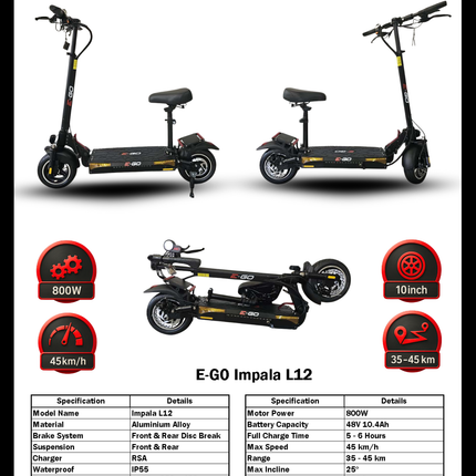 E-GO Impala Off Road Electric Scooter