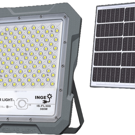 LED Solar Light 300W 2178lm Cool White Motion Sensor 30Ah Battery 40W Solar Panel