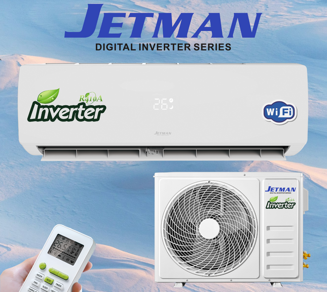 Jetman 24000BTU Smart Inverter Aircon (Excludes Cantilever Bracket)