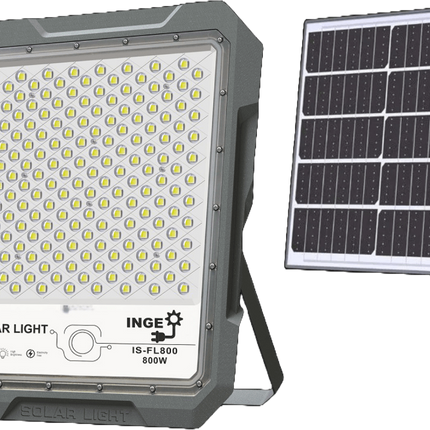 LED Solar Light 800W 3263lm Cool White Motion Sensor 45Ah Battery 50W Solar Panel