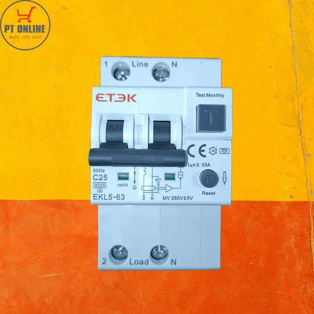 25A AC 2P EARTH LEAKAGE