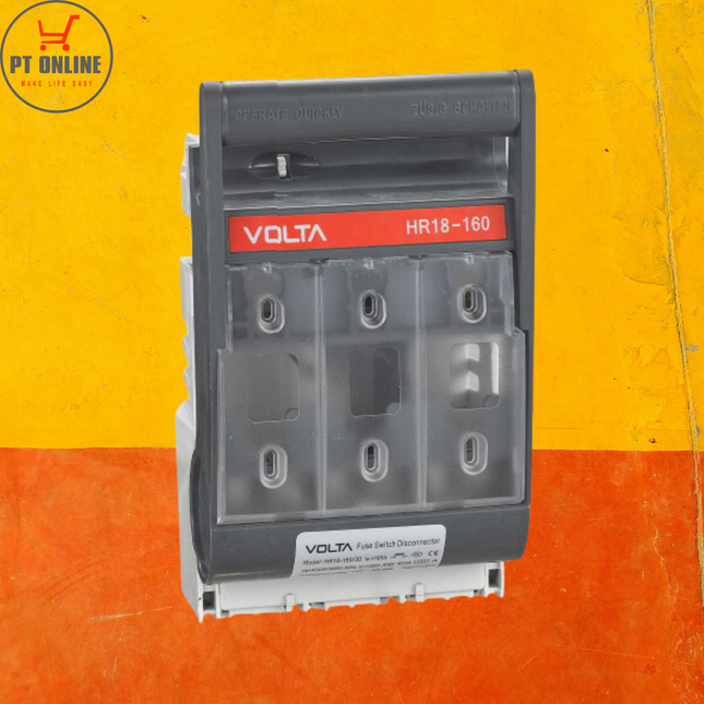 160A DC 3P Battery Fuse Disconnect Box 48V With 2x125AFuses