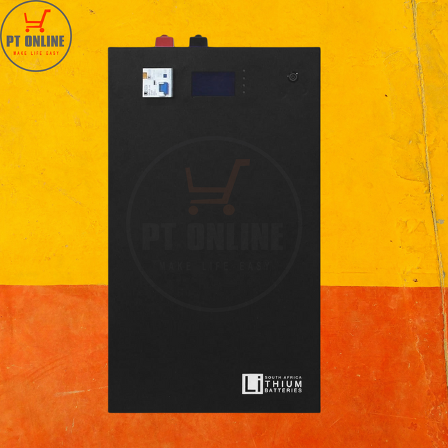 LBSA 5.3kWh Lithium Battery 51.2v - 104Ah Black Wall Mount