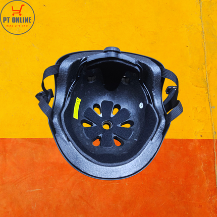 Interior view of E-GO safety helmet showing protective padding