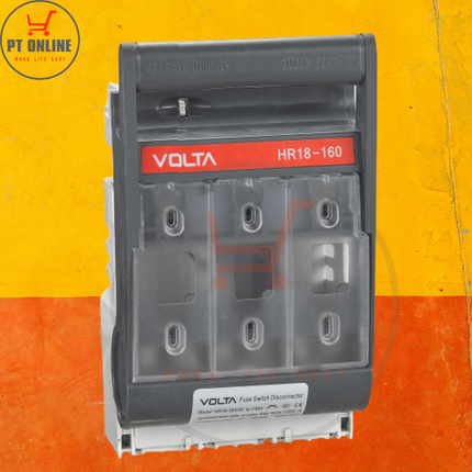 160A DC 3P Battery Fuse Disconnect Box 48V With 2x125AFuses