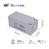 Oliter 200Ah 12V AGM Battery