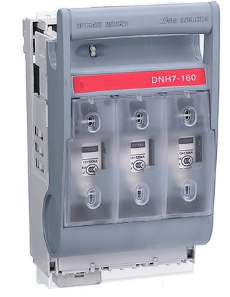 160A DC 3P Battery Fuse Disconnect Box 48V With 2x160AFuses